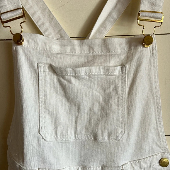 We Wore What Basic Denim White Overalls - Picture 11 of 14